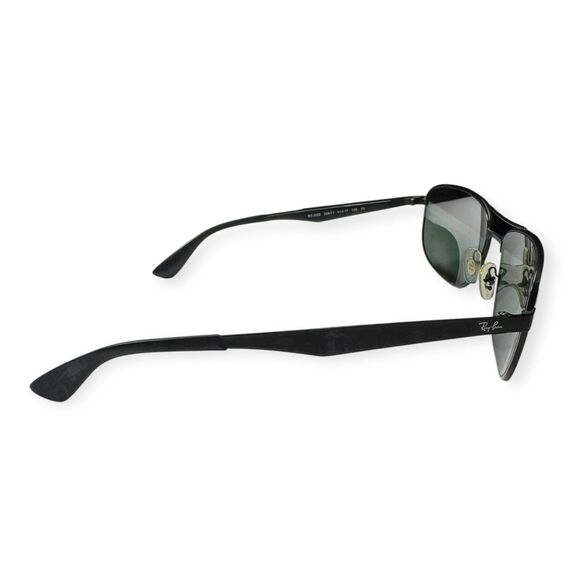 Ray-Ban RB 3528 Aviator Sunglasses Black‎ Frames 145mm - Picture 4 of 9